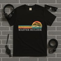 Master Builder Block Building Birthday T-Shirt