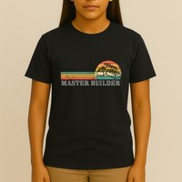 Master Builder Block Building Birthday T-Shirt