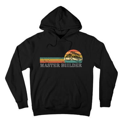 Master Builder Block Building Birthday Tall Hoodie