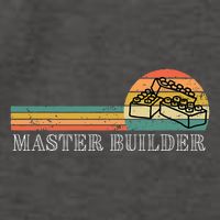 Master Builder Block Building Birthday Vector Backpack