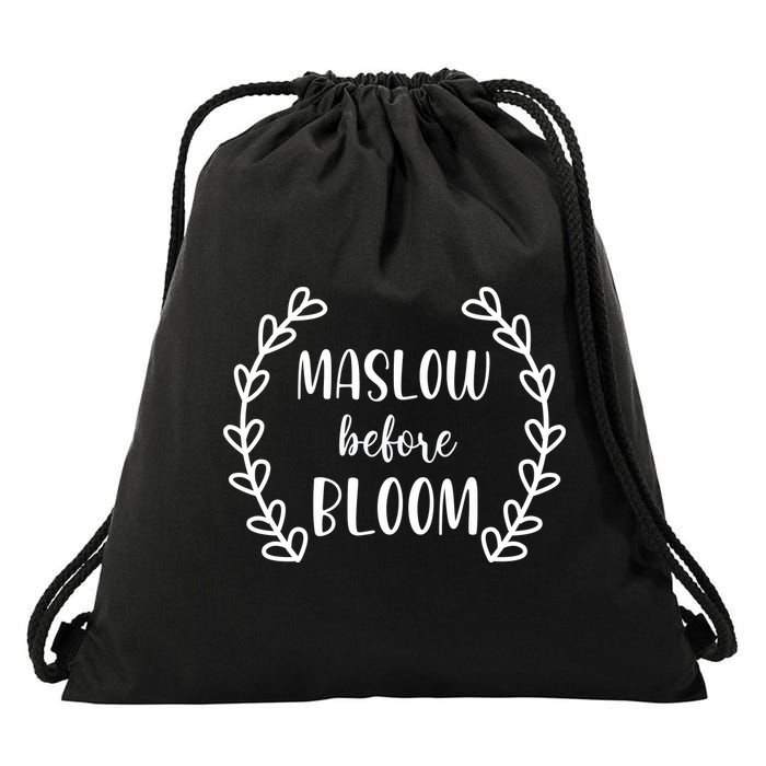 Maslow Before Bloom Drawstring Bag