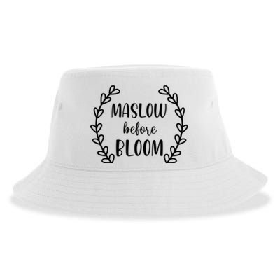 Maslow Before Bloom Sustainable Bucket Hat