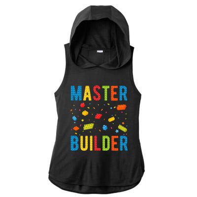 Master Builder Building Blocks Brick Builder Ladies PosiCharge Tri-Blend Wicking Draft Hoodie Tank