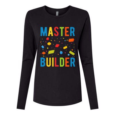 Master Builder Building Blocks Brick Builder Womens Cotton Relaxed Long Sleeve T-Shirt