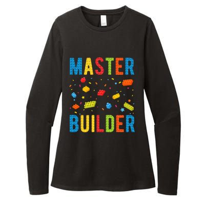 Master Builder Building Blocks Brick Builder Womens CVC Long Sleeve Shirt