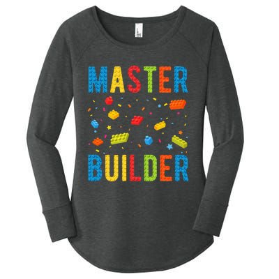 Master Builder Building Blocks Brick Builder Women's Perfect Tri Tunic Long Sleeve Shirt