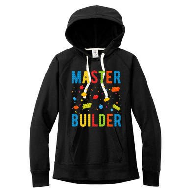 Master Builder Building Blocks Brick Builder Women's Fleece Hoodie