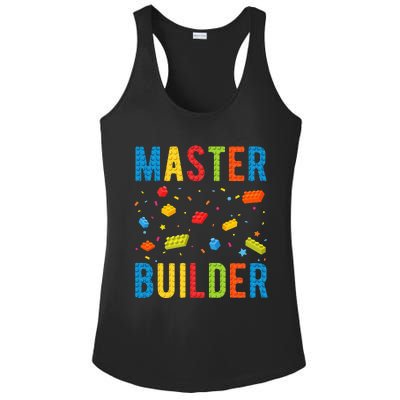 Master Builder Building Blocks Brick Builder Ladies PosiCharge Competitor Racerback Tank