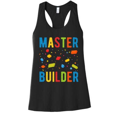 Master Builder Building Blocks Brick Builder Women's Racerback Tank