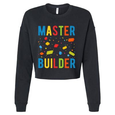 Master Builder Building Blocks Brick Builder Cropped Pullover Crew