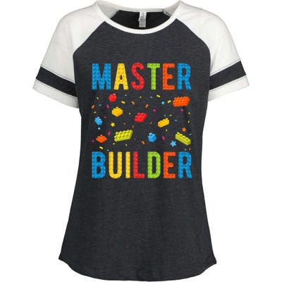 Master Builder Building Blocks Brick Builder Enza Ladies Jersey Colorblock Tee