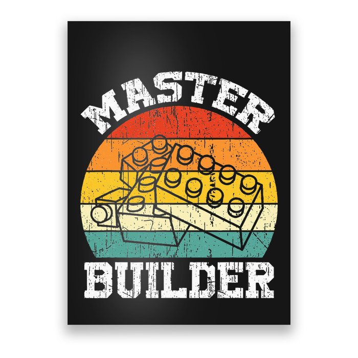 Master Builder Building Blocks Brick Toy Master Builder Poster