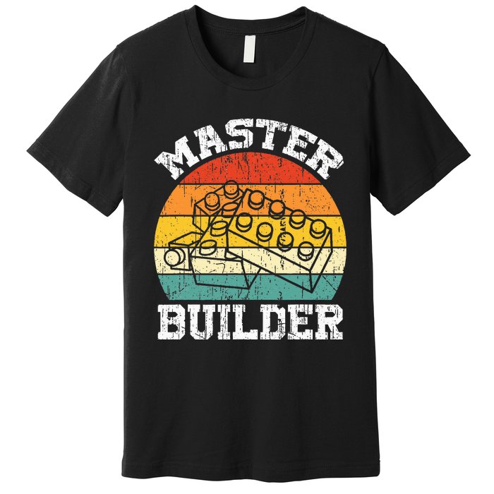 Master Builder Building Blocks Brick Toy Master Builder Premium T-Shirt