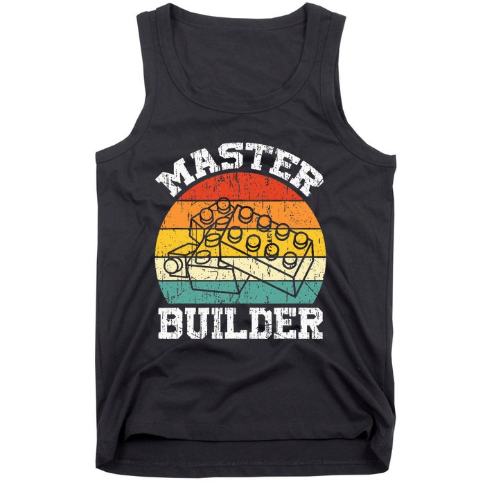 Master Builder Building Blocks Brick Toy Master Builder Tank Top