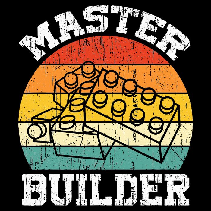 Master Builder Building Blocks Brick Toy Master Builder Toddler T-Shirt