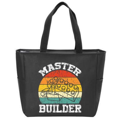 Master Builder Building Blocks Brick Toy Master Builder Zip Tote Bag