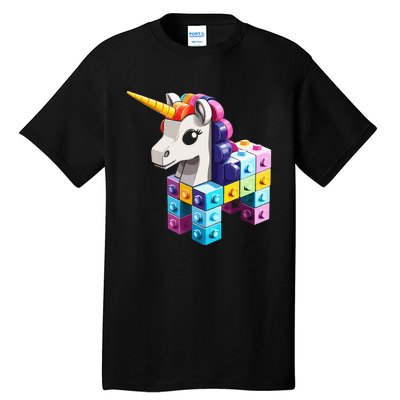 Master Builder Bricks Blocks Play Toy.s Unicorn Tall T-Shirt