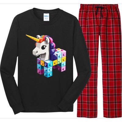 Master Builder Bricks Blocks Play Toy.s Unicorn Long Sleeve Pajama Set