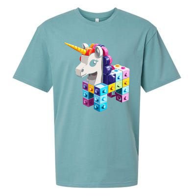 Master Builder Bricks Blocks Play Toy.s Unicorn Sueded Cloud Jersey T-Shirt