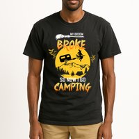 My Broom Broke So Now I Go Camping Tall T-Shirt