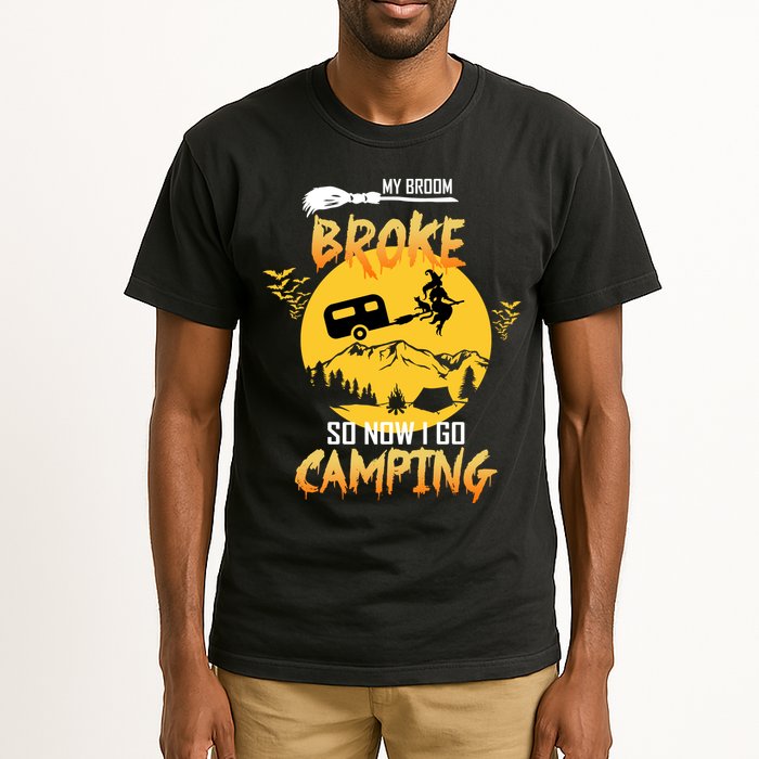 My Broom Broke So Now I Go Camping Tall T-Shirt