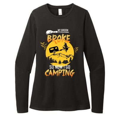 My Broom Broke So Now I Go Camping Womens CVC Long Sleeve Shirt