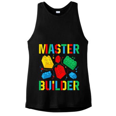 Master Builder Building Blocks Brick Toy Master Builder Ladies PosiCharge Tri-Blend Wicking Tank