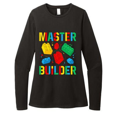 Master Builder Building Blocks Brick Toy Master Builder Womens CVC Long Sleeve Shirt