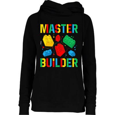 Master Builder Building Blocks Brick Toy Master Builder Womens Funnel Neck Pullover Hood