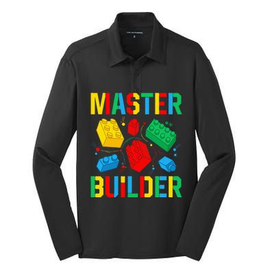 Master Builder Building Blocks Brick Toy Master Builder Silk Touch Performance Long Sleeve Polo