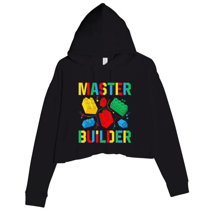 Master Builder Building Blocks Brick Toy Master Builder Crop Fleece Hoodie