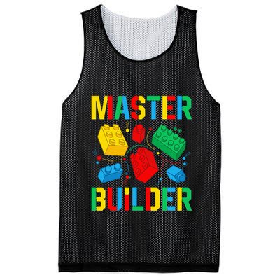 Master Builder Building Blocks Brick Toy Master Builder Mesh Reversible Basketball Jersey Tank