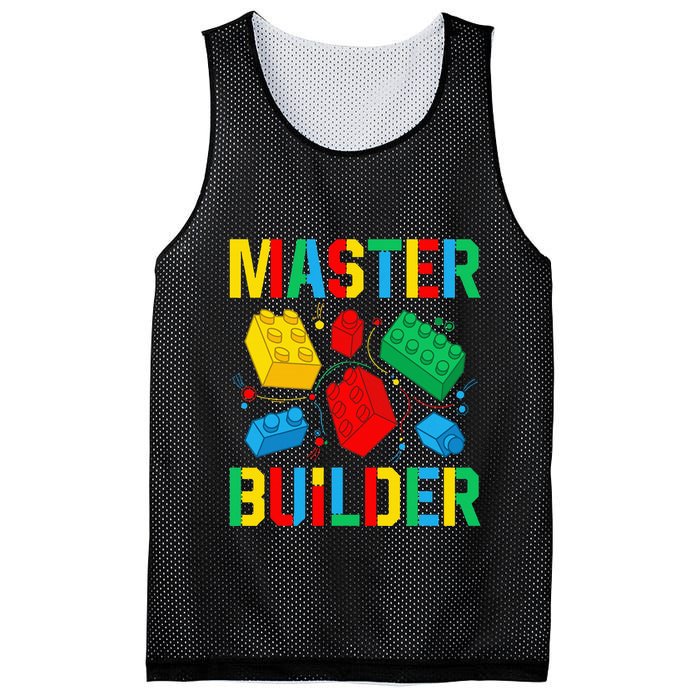 Master Builder Building Blocks Brick Toy Master Builder Mesh Reversible Basketball Jersey Tank