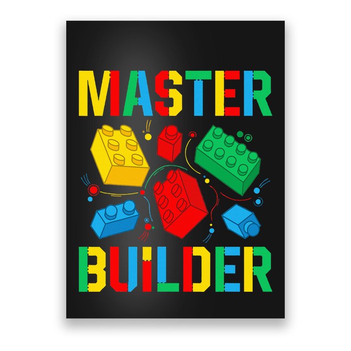 Master Builder Building Blocks Brick Toy Master Builder Poster