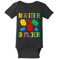 Master Builder Building Blocks Brick Toy Master Builder Baby Bodysuit