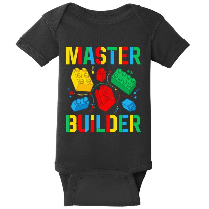 Master Builder Building Blocks Brick Toy Master Builder Baby Bodysuit