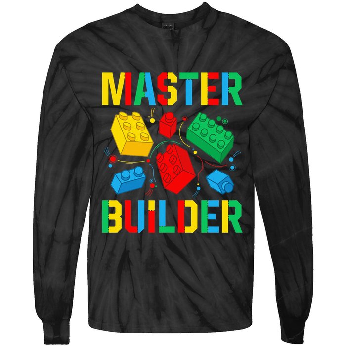 Master Builder Building Blocks Brick Toy Master Builder Tie-Dye Long Sleeve Shirt