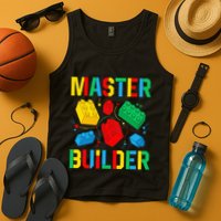 Master Builder Building Blocks Brick Toy Master Builder Tank Top