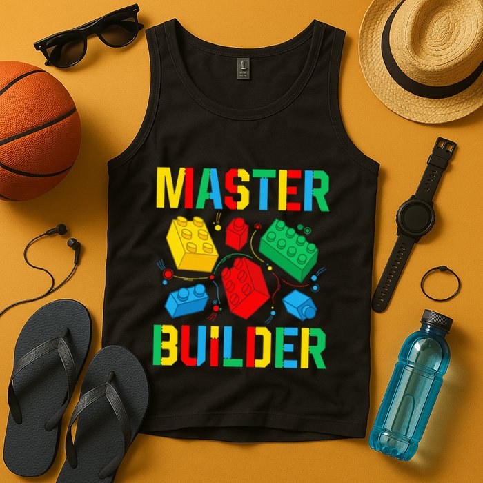 Master Builder Building Blocks Brick Toy Master Builder Tank Top