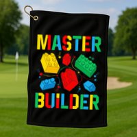 Master Builder Building Blocks Brick Toy Master Builder Golf Towel