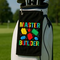 Master Builder Building Blocks Brick Toy Master Builder Golf Towel