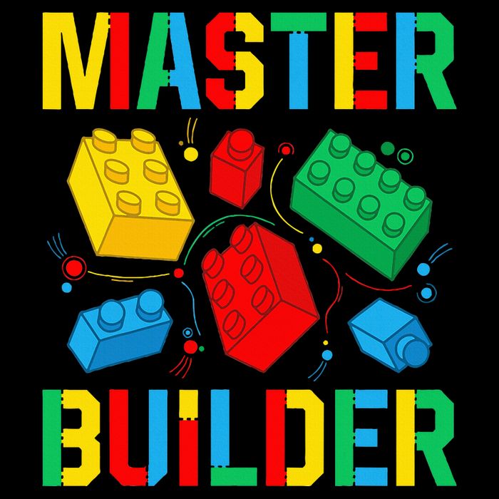 Master Builder Building Blocks Brick Toy Master Builder Toddler T-Shirt