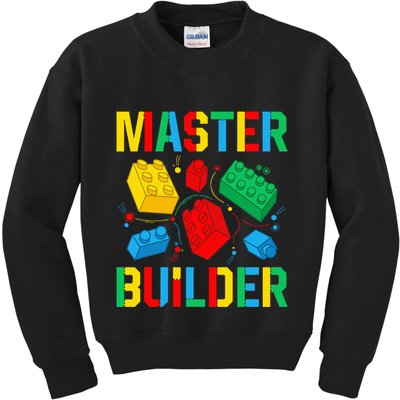 Master Builder Building Blocks Brick Toy Master Builder Kids Sweatshirt