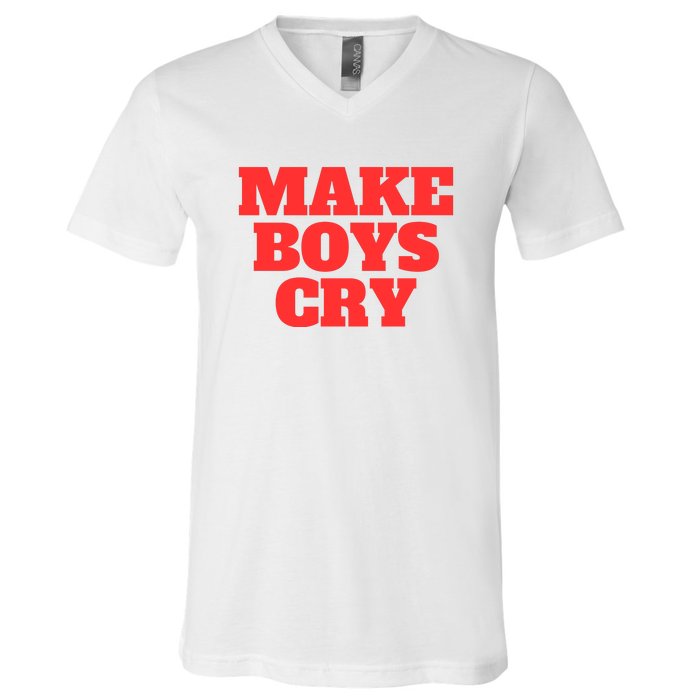 Make B.O.Y.S Cry V-Neck T-Shirt