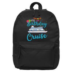 My Birthday Cruise Ship Vacation Party Cruising 16 in Basic Backpack