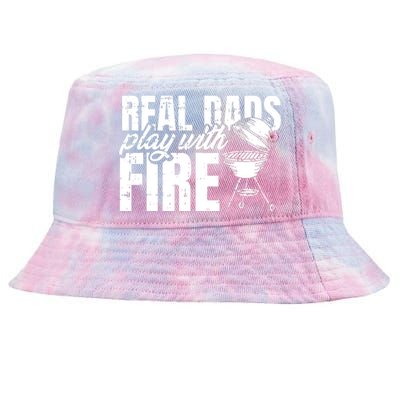 Men BBQ Chef Dad Fathers Day Grill Grilling Master Papa Grandpa Tie-Dyed Bucket Hat