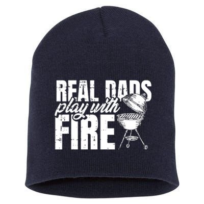 Men BBQ Chef Dad Fathers Day Grill Grilling Master Papa Grandpa Short Acrylic Beanie