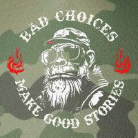 Monkey Bad Choices Make Good Stories Legacy Tie Dye Trucker Hat