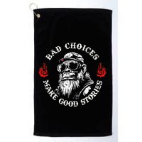 Monkey Bad Choices Make Good Stories Golf Towel