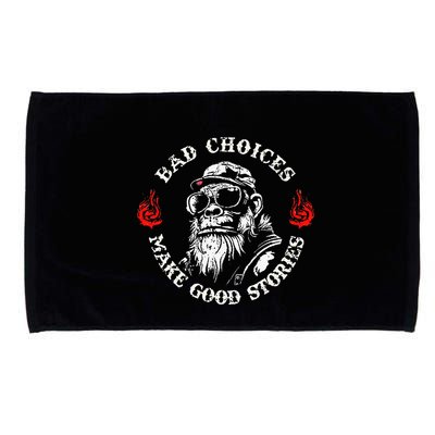 Monkey Bad Choices Make Good Stories Microfiber Hand Towel